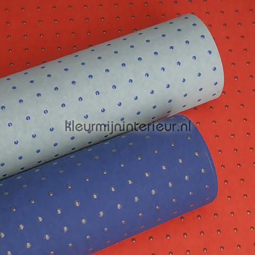 Dots donkerblauw op licht blauw behang 31014 Le Corbusier Arte