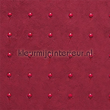 Dots rood op rood tapet Arte uni farver 