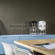 Dots blauw op donkerbruin tapet Arte uni farver 