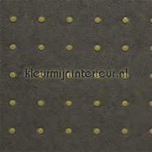 Dots beige op vergrijsd bruin papel de parede Arte Le Corbusier 31036