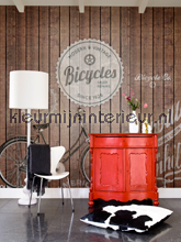 Bicycle Stamps papel de parede 30512 madeira BN Wallcoverings