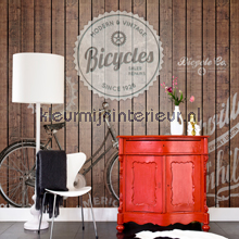 Bicycle Stamps papel de parede 30512 madeira BN Wallcoverings