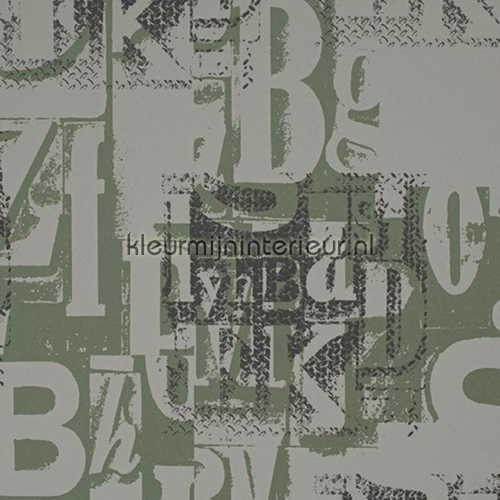 Camouflage letters behang 48901 Camouflage - Leger BN Wallcoverings
