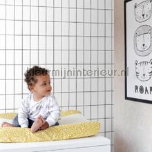 kleine tegeltjes zwart wit wallcovering 153-139030 tiles Esta for Kids