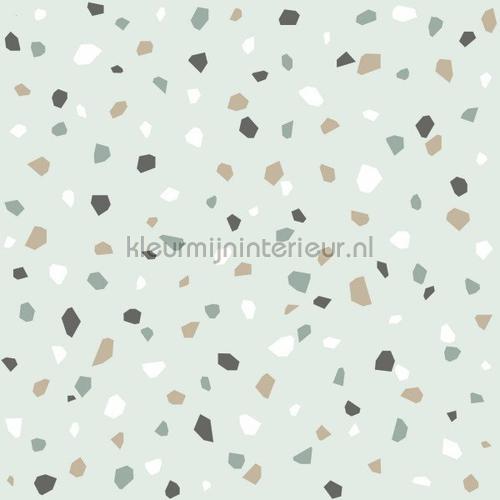 behang terrazzo mintgroen wallcovering 153-139036 boys Esta for Kids