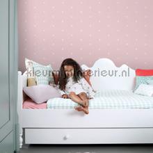 Grafisch kruis motief roze behang Esta for Kids Baby Peuter 