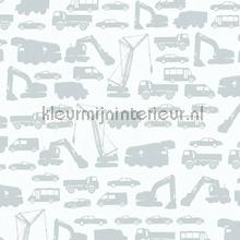 Bouwmachine silhouetten tapet AS Creation urban 