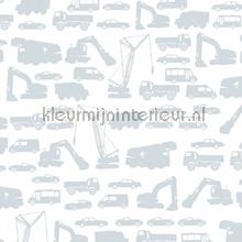 Bouwmachine silhouetten tapet AS Creation urban 