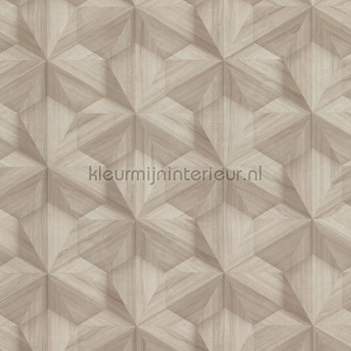 3d vouwwerk houtlook behang 218415 BN Wallcoverings