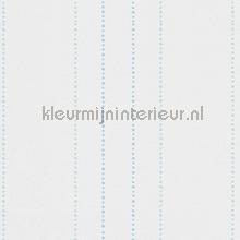 Stippelstreepjes wit pastelblauw behang AS Creation behang 