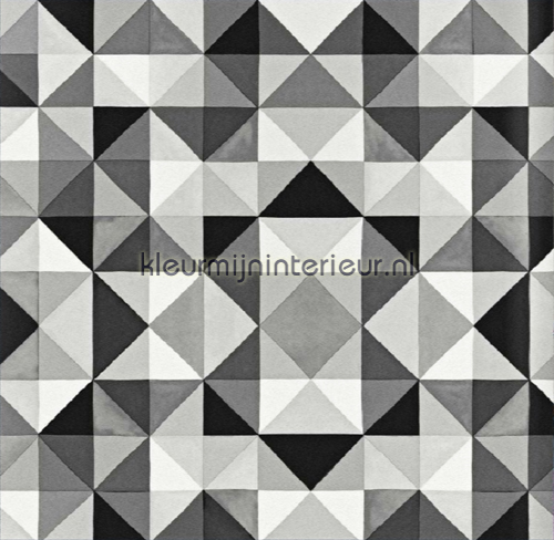 Bold cubism grey wallpaper tapet 339-346913 Mariska Meijers Origin