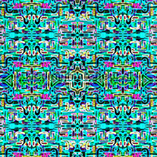 Jungle fever carre turquoise wallprint papel de parede Origin Vendimia Velhos 