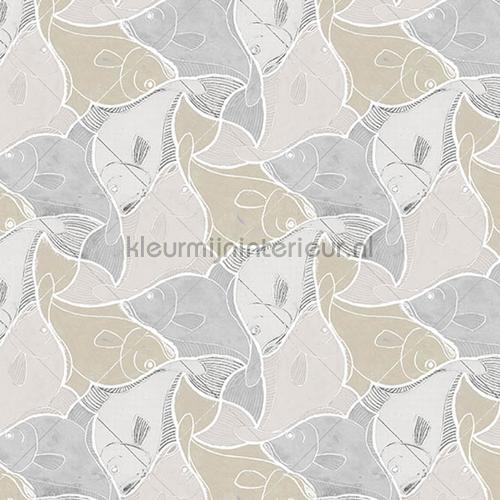 Escher fish wallpaper behaang 23104 MC Escher Arte