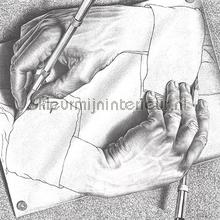 Panel Two hands drawing themselves into existence papier murales 23185 MC Escher Arte