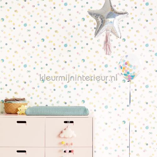 Confetti regen wallcovering 399001 dots Eijffinger