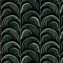Gebogen palmblad ritmiek carta da parati Eijffinger Vintage Vecchia 