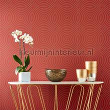 Sakura Ochre carta da parati 111562 Momentum Wallcoverings Volume 4 Harlequin