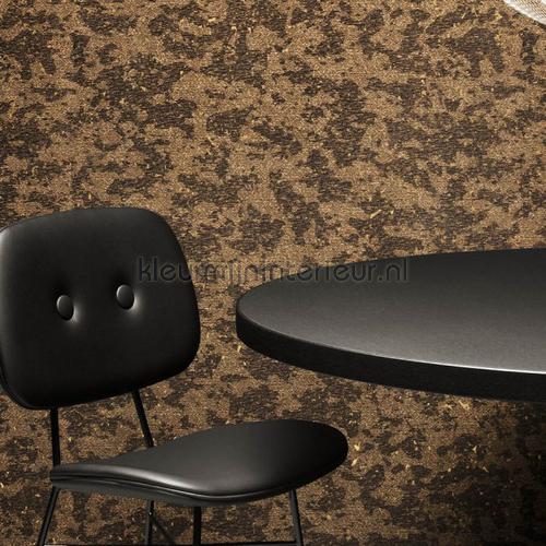 Bearded leopard Blackened gold behaang mo2053 Moooi Wallcovering Extinct Animals Arte