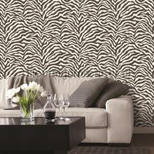 Zebra print wallcovering Noordwand wood 