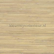 Lichtgeel geverfd grasweefsel op goud tapeten Eijffinger Natural Wallcoverings II 389526