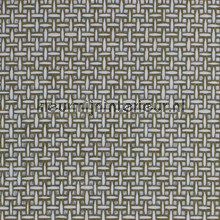 Grof wit vlechtritme met zilverdiepte behang Kleurmijninterieur Natuurlijke-materialen