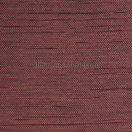 Hor. weefsel rood met zwart accent behang Natuurlijke Weefsels Kleurmijninterieur