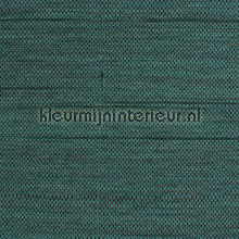 Hor. weefsel turquoise met zwart accent carta da parati Kleurmijninterieur Tutti-immagini