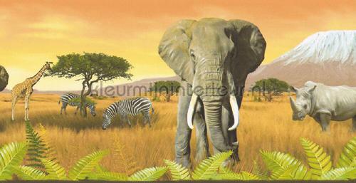 Savanna wildlife rand tapeten 690111 Only Borders 10 AS Creation