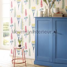 Floral Bazaar blue behang 214773 romantisch modern Sanderson