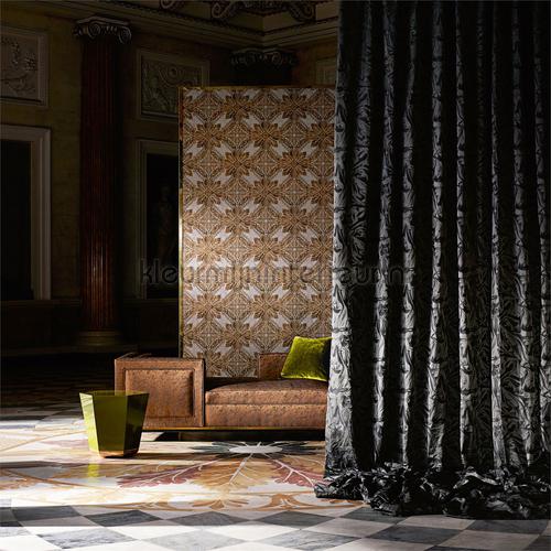 Medevi Mirror petrol behang 312612 Phaedra Wallcoverings Zoffany