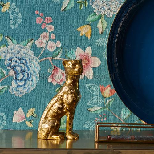 Goode evening petrol wallcovering 300105 romantic modern Eijffinger