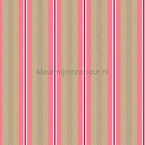 Blurred lines khaki roze wallcovering 300131 romantic modern Eijffinger