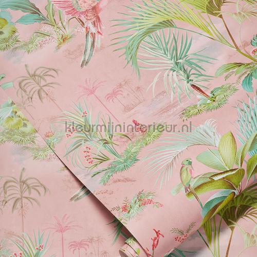 Palm scene roze tapet 300141 romantisk moderne Eijffinger