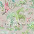 Palm scene grijs papier peint 300142 romantique moderne Styles