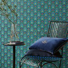 Raindrops donkerblauw behaang 300153 romantisch modern Eijffinger