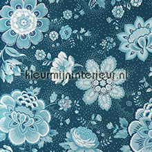 PiP Folklore Chintz Donker Blauw tapeten Eijffinger weltraum 