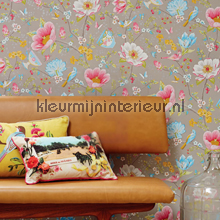 Pip chinese garden grijs Behang carta da parati Eijffinger PiP Wallpaper III 341004