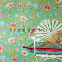 Pip chinese garden groen Behang carta da parati Eijffinger PiP Wallpaper III 341005