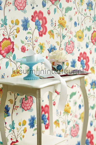 Pip floral fantasy white tapet 341030 pip studio Eijffinger