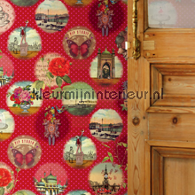 PIP remember Brighton Rood Behang papier murales Eijffinger PiP studio wallpaper 