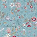 PiP Spring to Life Sea Blue behang 375003 Pip Wallpaper IV Eijffinger