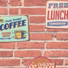 Lunchroom 3D relief sticker interieurstickers AS Creation Pop up panel 3D 955681