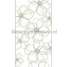 Spiral flowers wallstickers AS Creation vindue stickers 