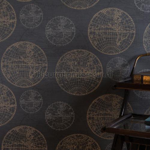 Globe behang wallcovering 289458 nostalgic Rasch