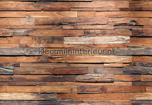 Wooden Wall fotobehang 00150 Ideal-Decor Poster Ideal Decor