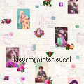 Memories - roze/blauw behang Esta home meisjes 
