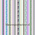 Kleurige strepen - lila/groen papel de parede 138143 Bebs - Crianas Esta home