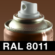 RAL 8011 Notenbruin pintura carro ral spraycan 