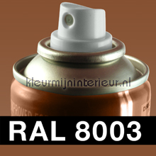 RAL 8003 Leembruin pintura carro ral spraycan 