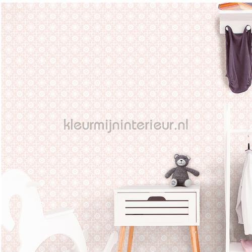 Bloemruiten behang 27131 Baby - Peuter Behang Expresse